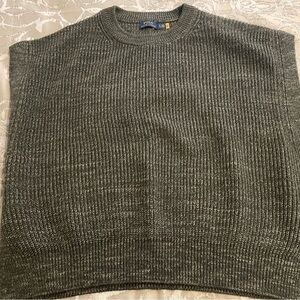 Polo Ralph Lauren mock turtleneck sleeveless sweater in dark moss green